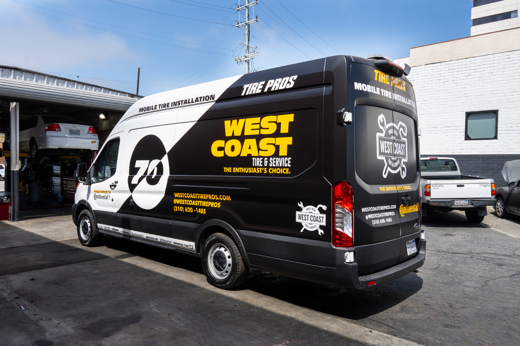 Our mobile service van ready to provide on-the-spot assistance